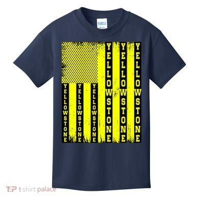 Yellowstone National Park Flag Kids T-Shirt