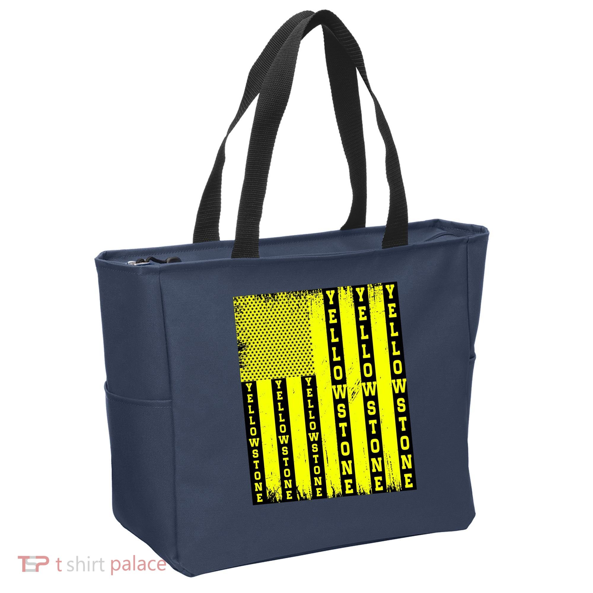 Yellowstone National Park Flag Tote Bag