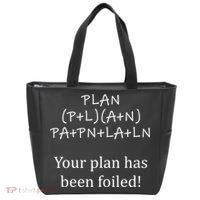 Your Plan Has Been Foiled Funny Math Tote Bag thumb 0