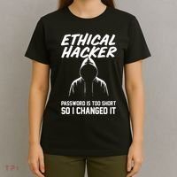 Your Password Is Too Short Ethical Hacker Funny Online T-Shirt thumb 4