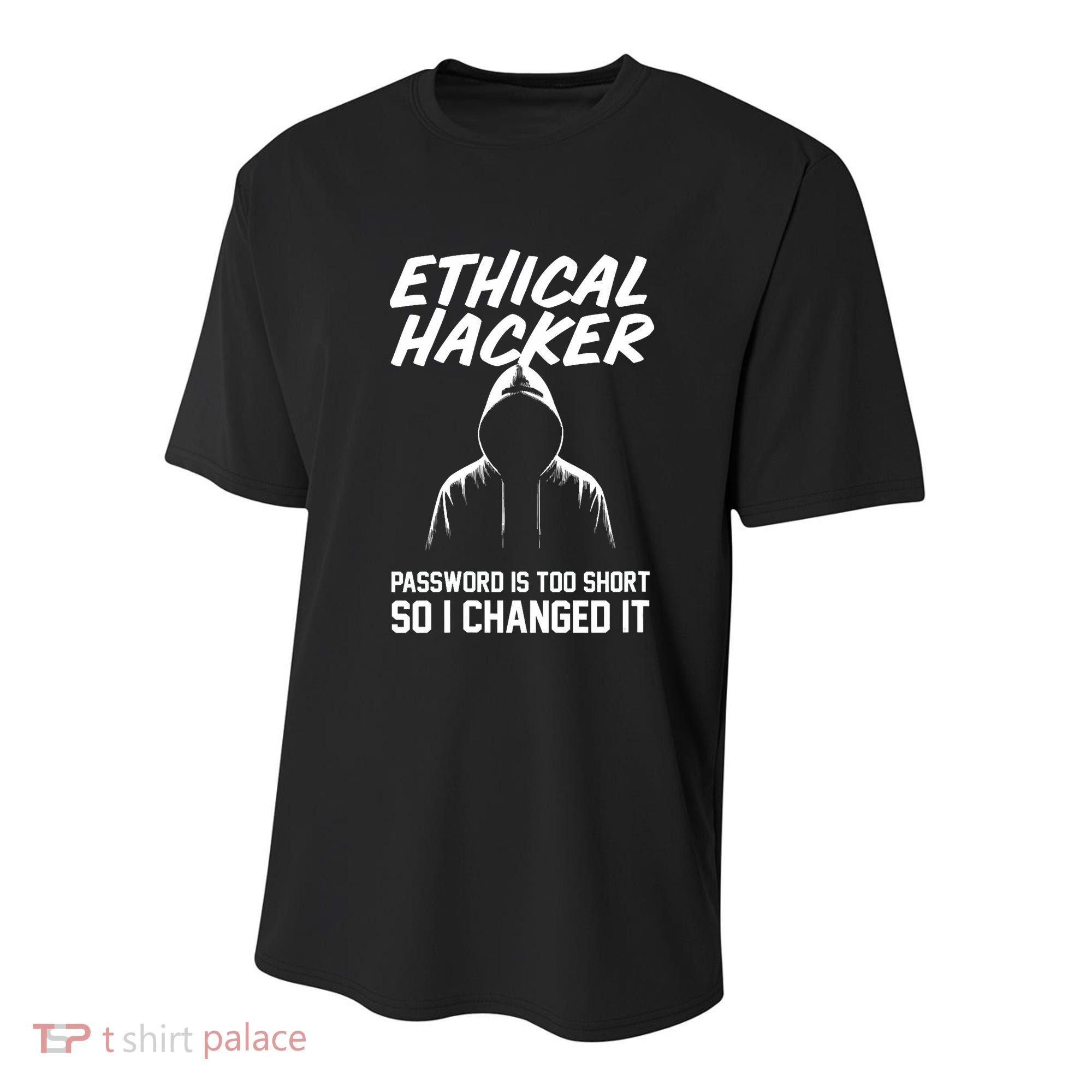 Your Password Is Too Short Ethical Hacker Funny Online Youth Performance Sprint T-Shirt