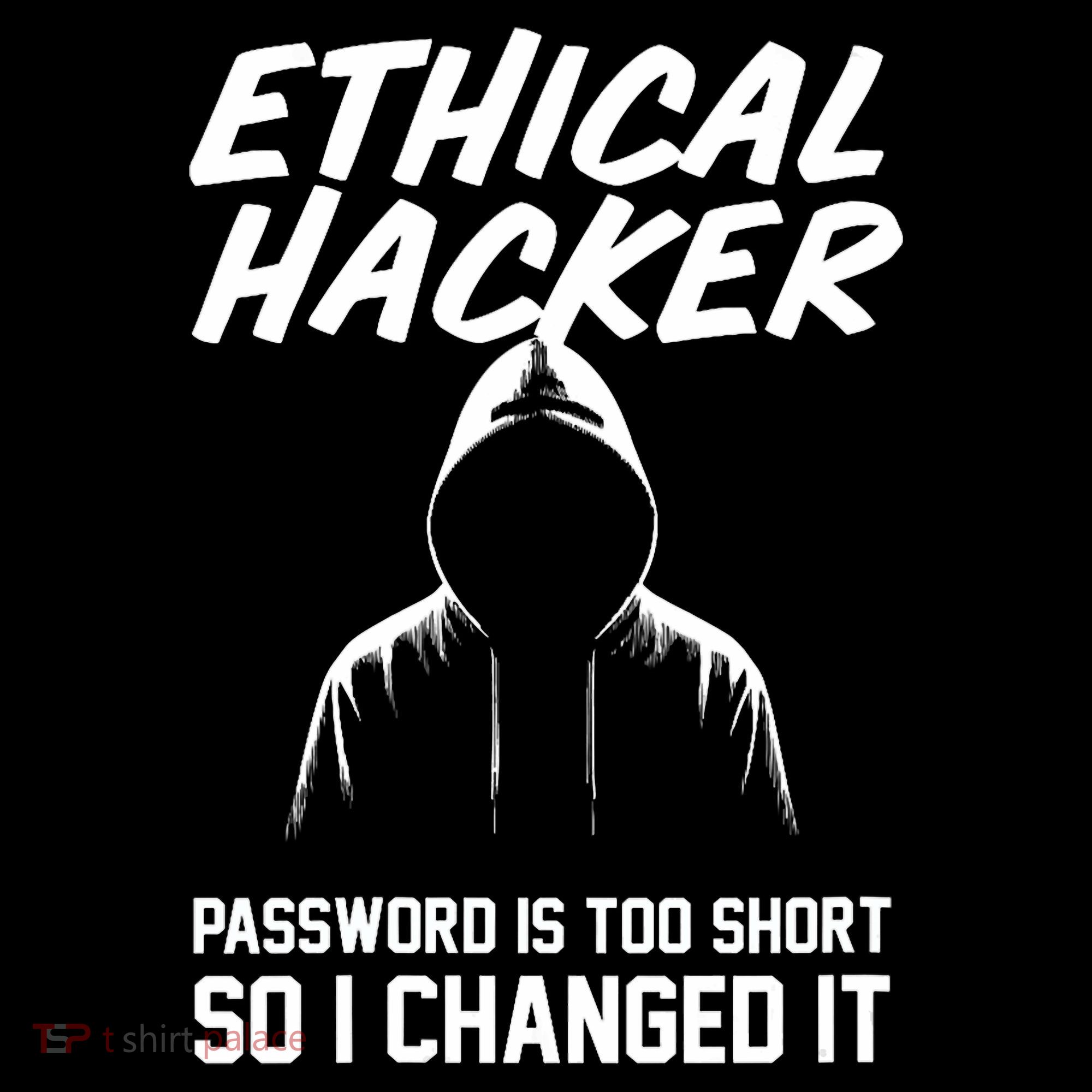 Your Password Is Too Short Ethical Hacker Funny Online Youth Performance Sprint T-Shirt