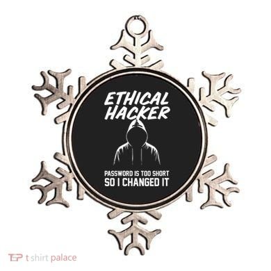 Your Password Is Too Short Ethical Hacker Funny Online Ornament