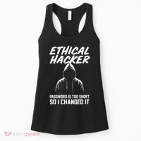 Your Password Is Too Short Ethical Hacker Funny Online Women's Tank Top thumb 0