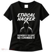 Your Password Is Too Short Ethical Hacker Funny Online Women's T-Shirt thumb 0
