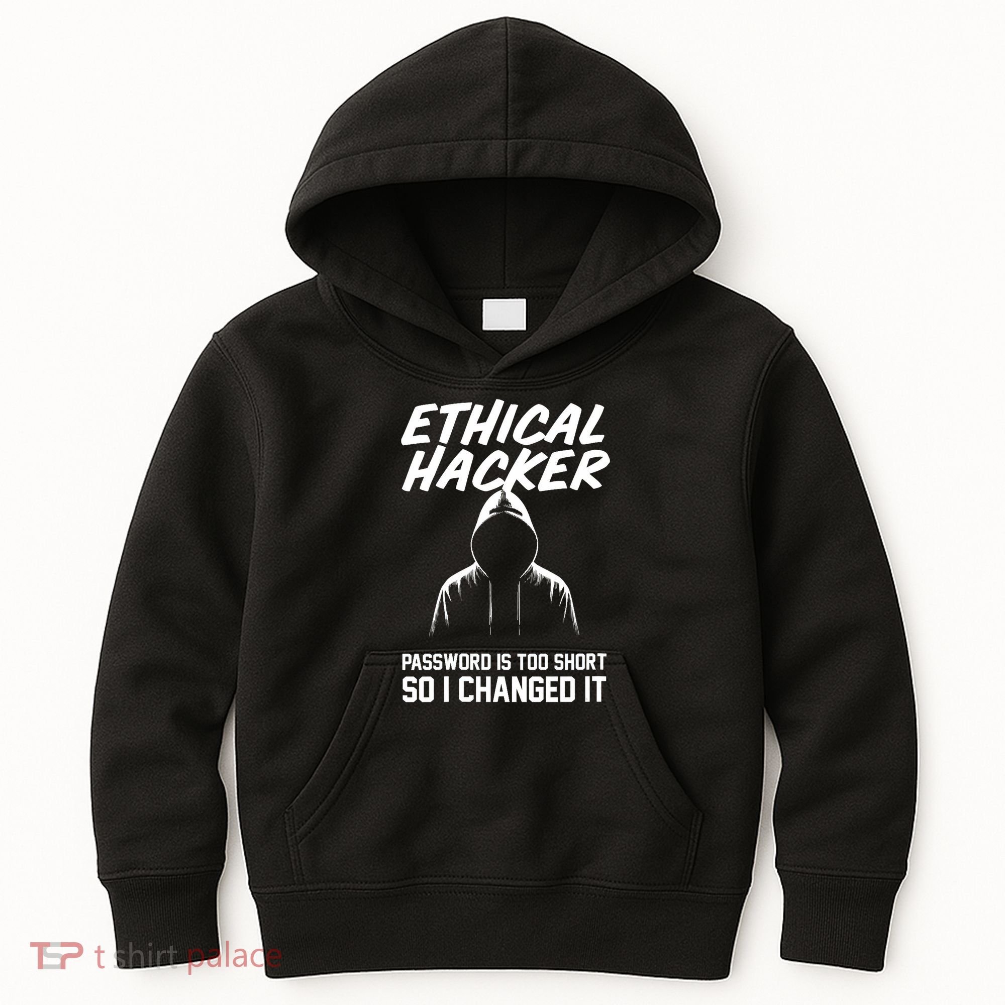 Your Password Is Too Short Ethical Hacker Funny Online Kids Hoodie