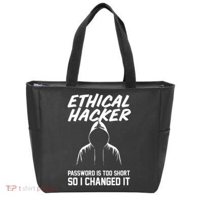 Your Password Is Too Short Ethical Hacker Funny Online Tote Bag