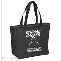 Your Password Is Too Short Ethical Hacker Funny Online Tote Bag thumb 2