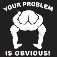 Your Problem Is Obvious Golf Towel thumb 3