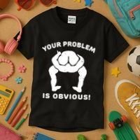 Your Problem Is Obvious Kids T-Shirt thumb 3