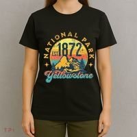 Yellowstone Park Nature Mountains Hiking Outdoors Vintage T-Shirt thumb 4