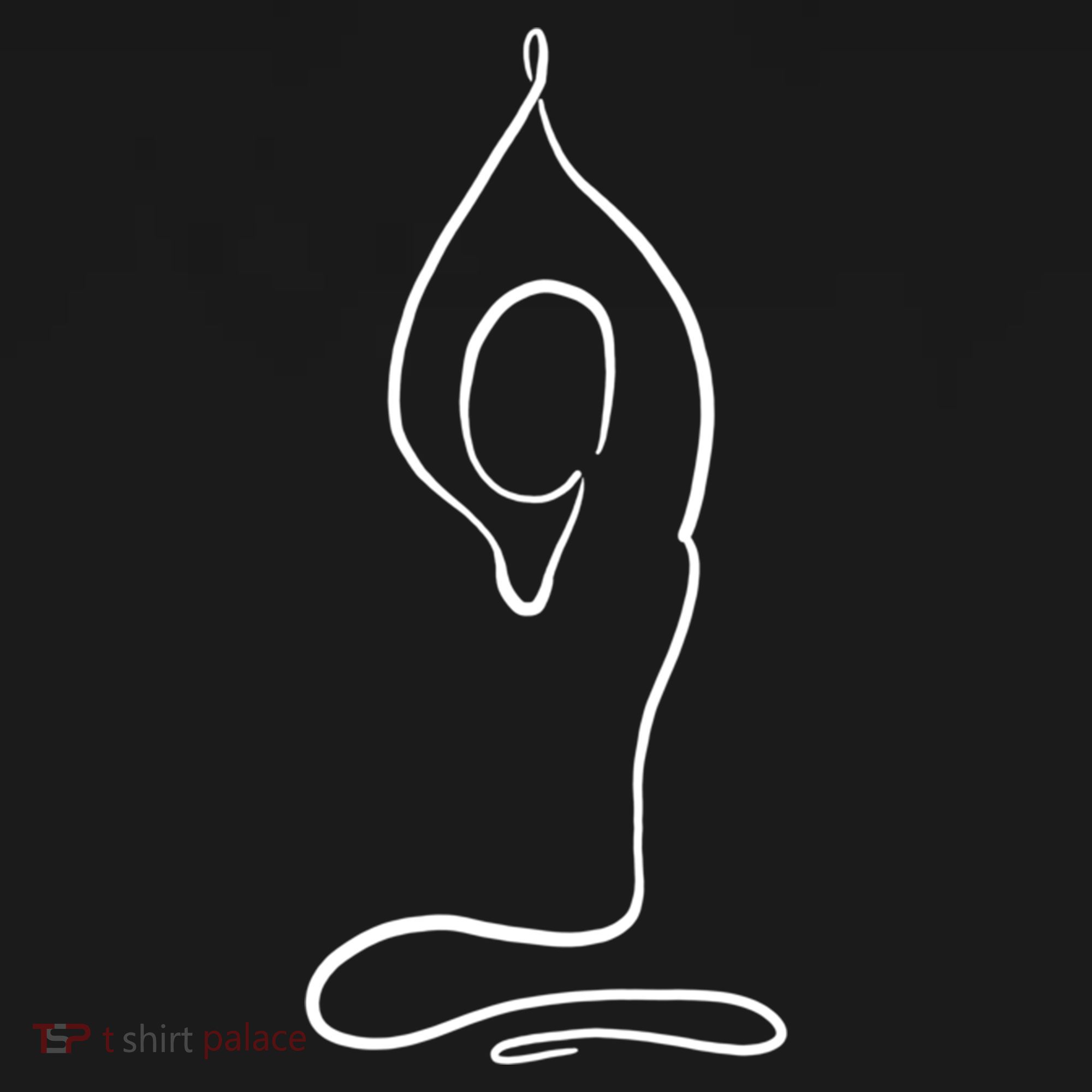 Yoga Position One Line Art Pilates Namaste Asana Buddhism Cool Gift Women's Hoodie
