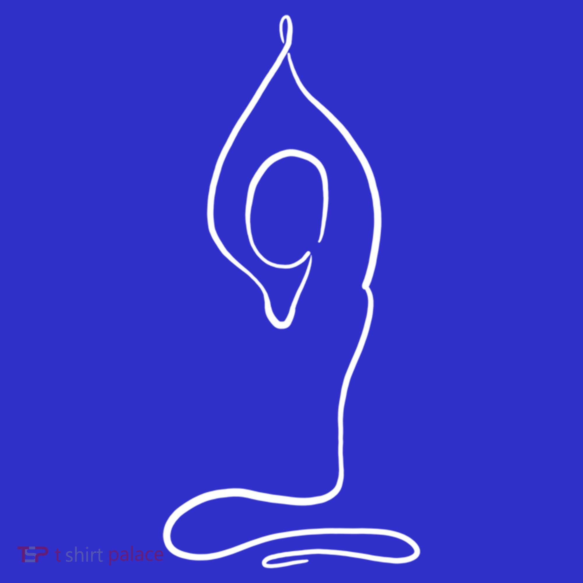 Yoga Position One Line Art Pilates Namaste Asana Buddhism Cool Gift T-Shirt