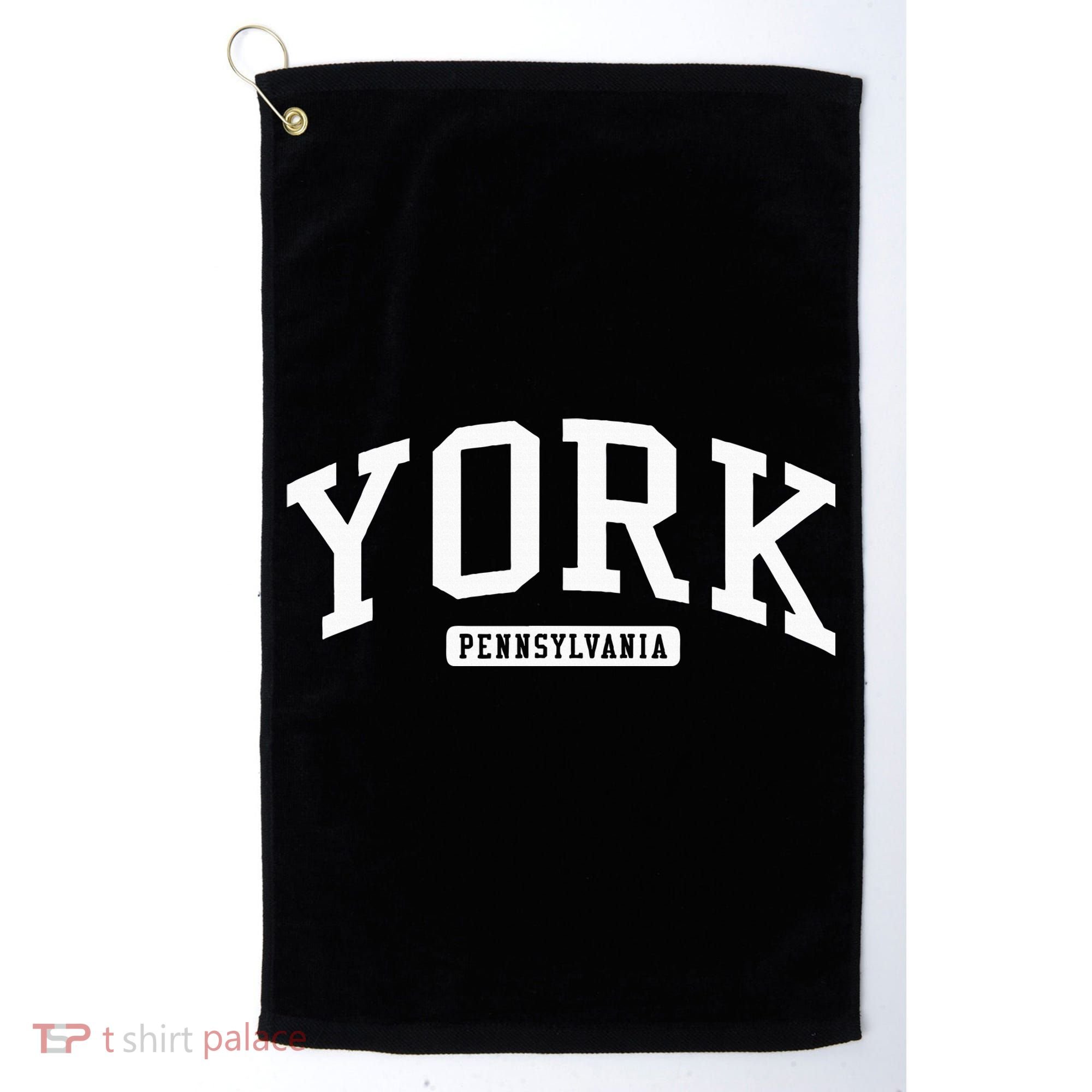 York Pennsylvania Pa College University Style Golf Towel