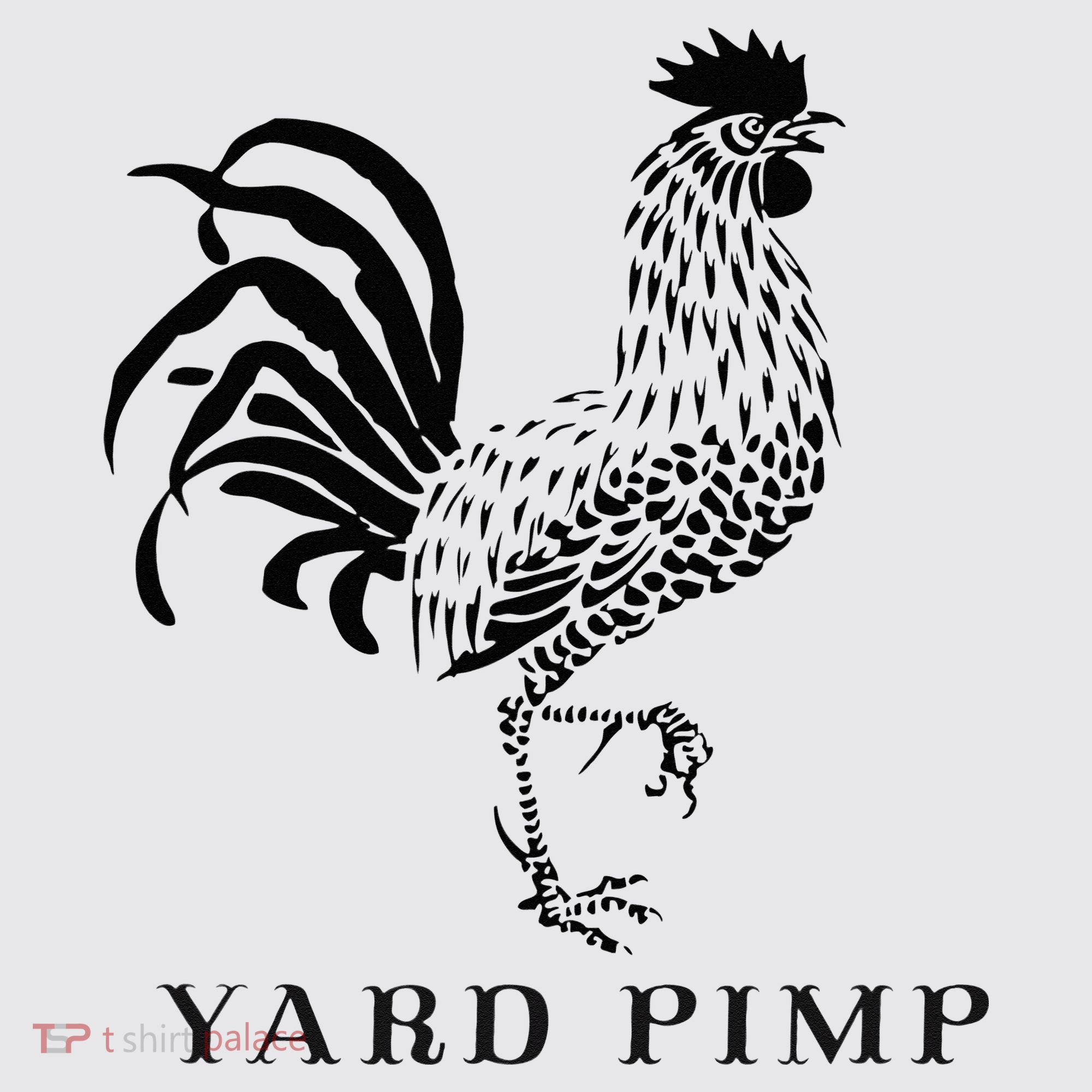 Yard Pimp Rooster King of the Barnyard Womens Funnel Neck Pullover Hood
