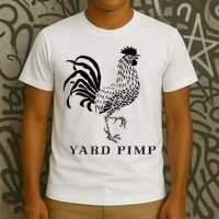 Yard Pimp Rooster King of the Barnyard T-Shirt thumb 3