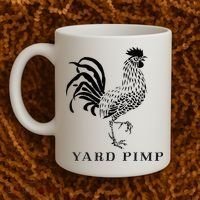 Yard Pimp Rooster King of the Barnyard Coffee Mug thumb 2