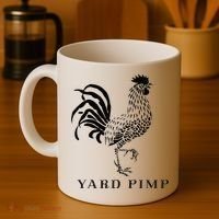 Yard Pimp Rooster King of the Barnyard Coffee Mug thumb 4