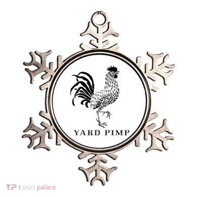 Yard Pimp Rooster King of the Barnyard Ornament