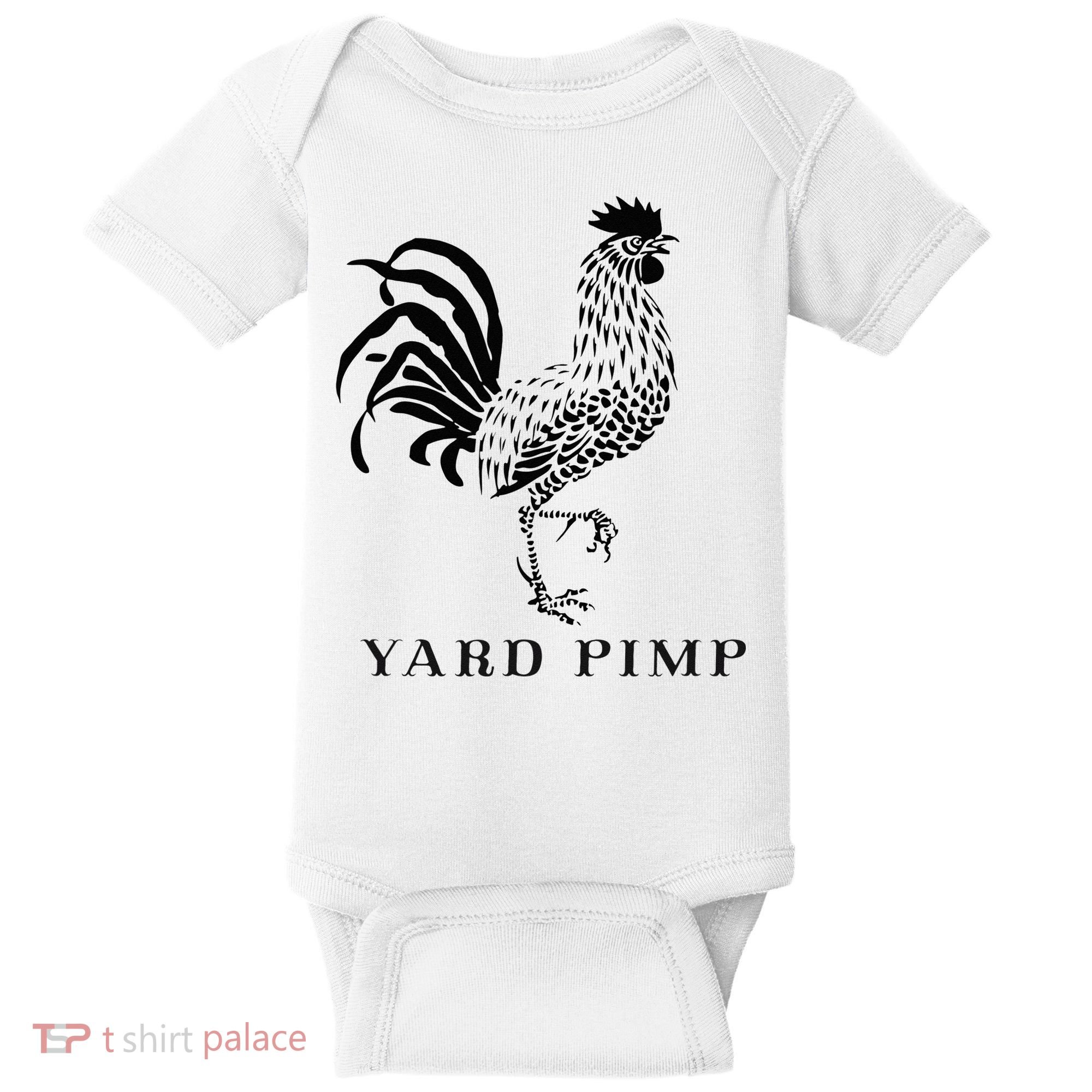 Yard Pimp Rooster King of the Barnyard Baby Bodysuit