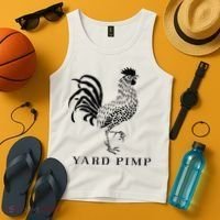 Yard Pimp Rooster King of the Barnyard Tank Top thumb 4