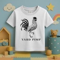 Yard Pimp Rooster King of the Barnyard Toddler T-Shirt thumb 3
