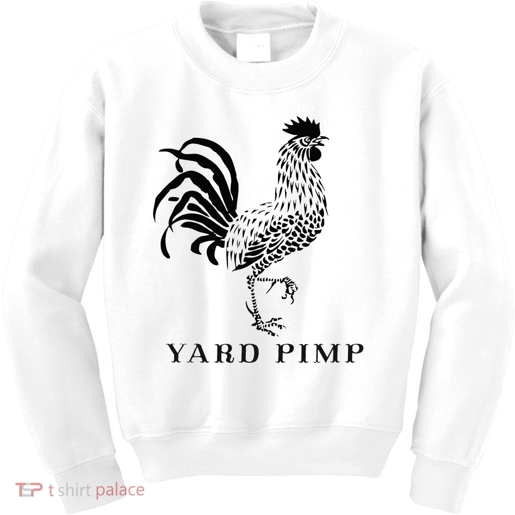 Yard Pimp Rooster King of the Barnyard Kids Sweatshirt