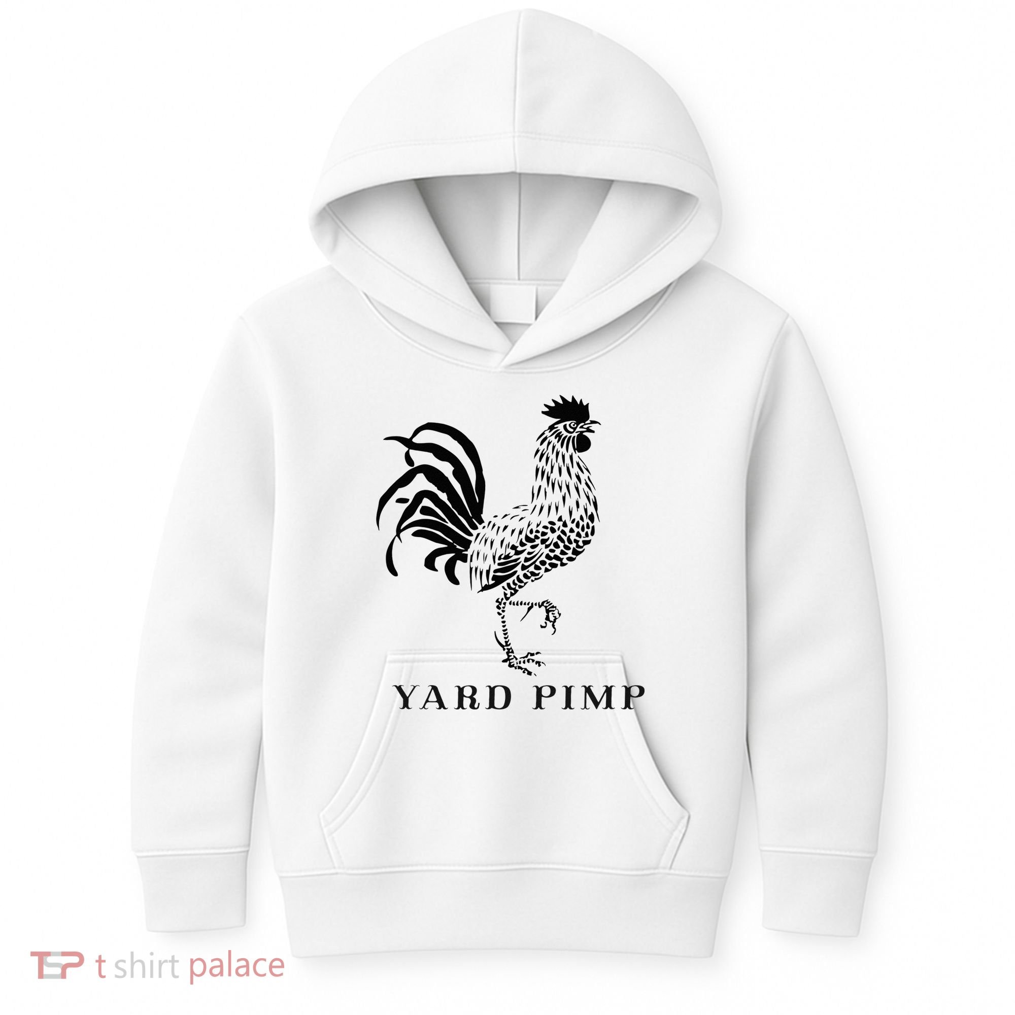 Yard Pimp Rooster King of the Barnyard Kids Hoodie