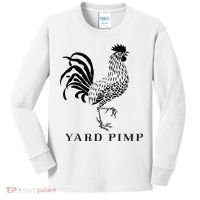 Yard Pimp Rooster King of the Barnyard Kids Long Sleeve Shirt thumb 0