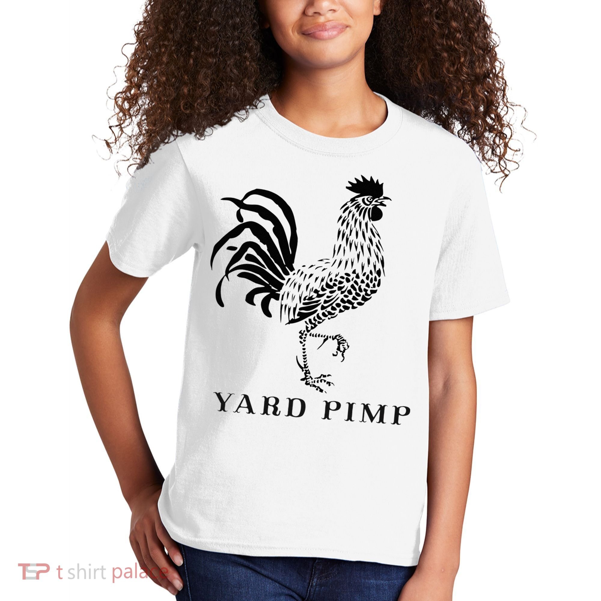 Yard Pimp Rooster King of the Barnyard Kids T-Shirt