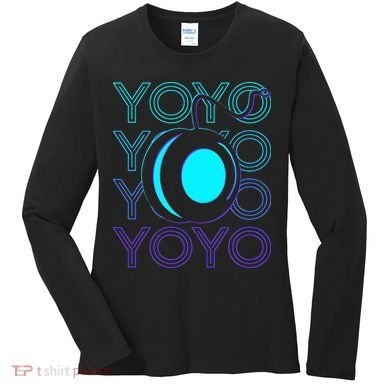 Yoyo Player Retro Women's Long Sleeve Shirt