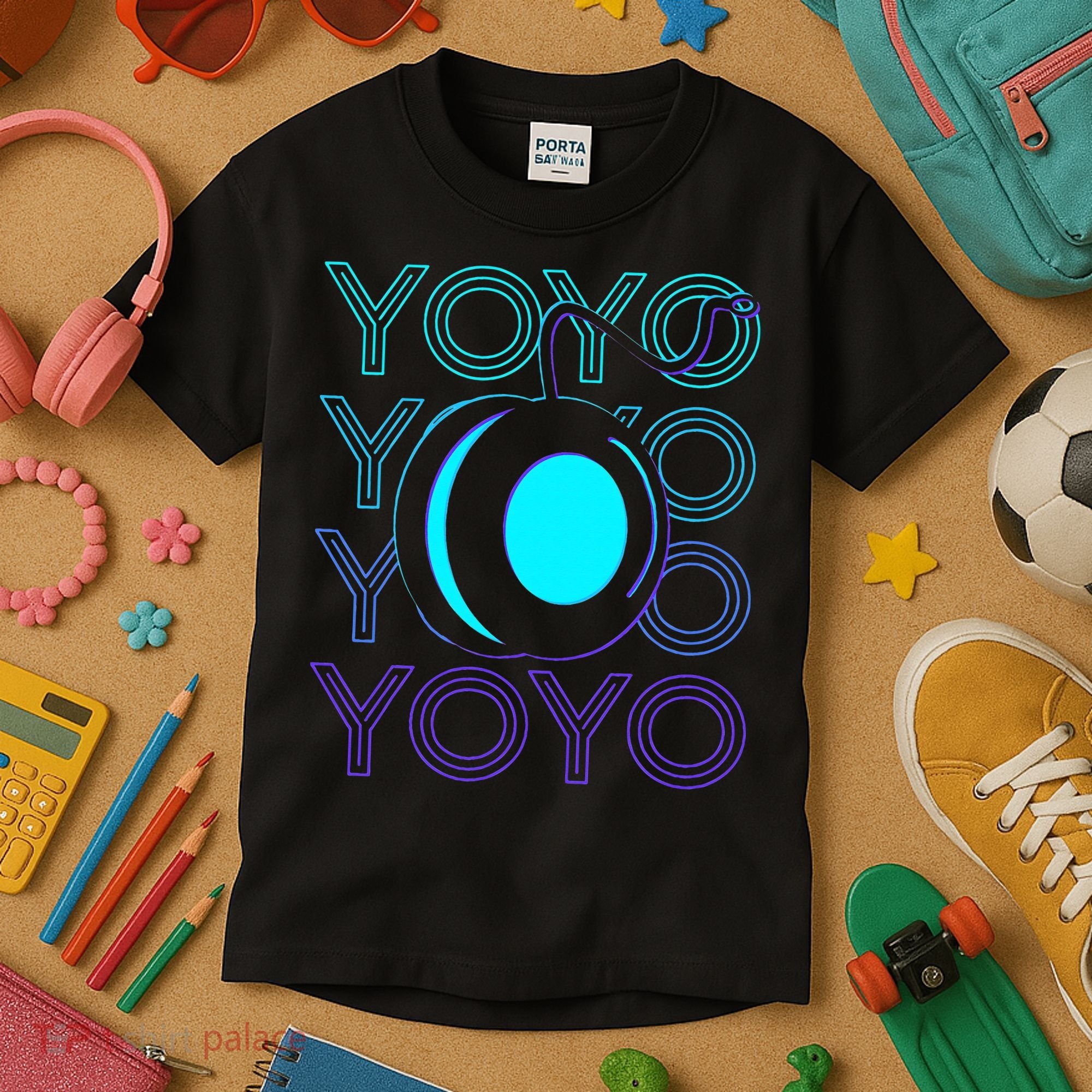 Yoyo Player Retro Kids T-Shirt