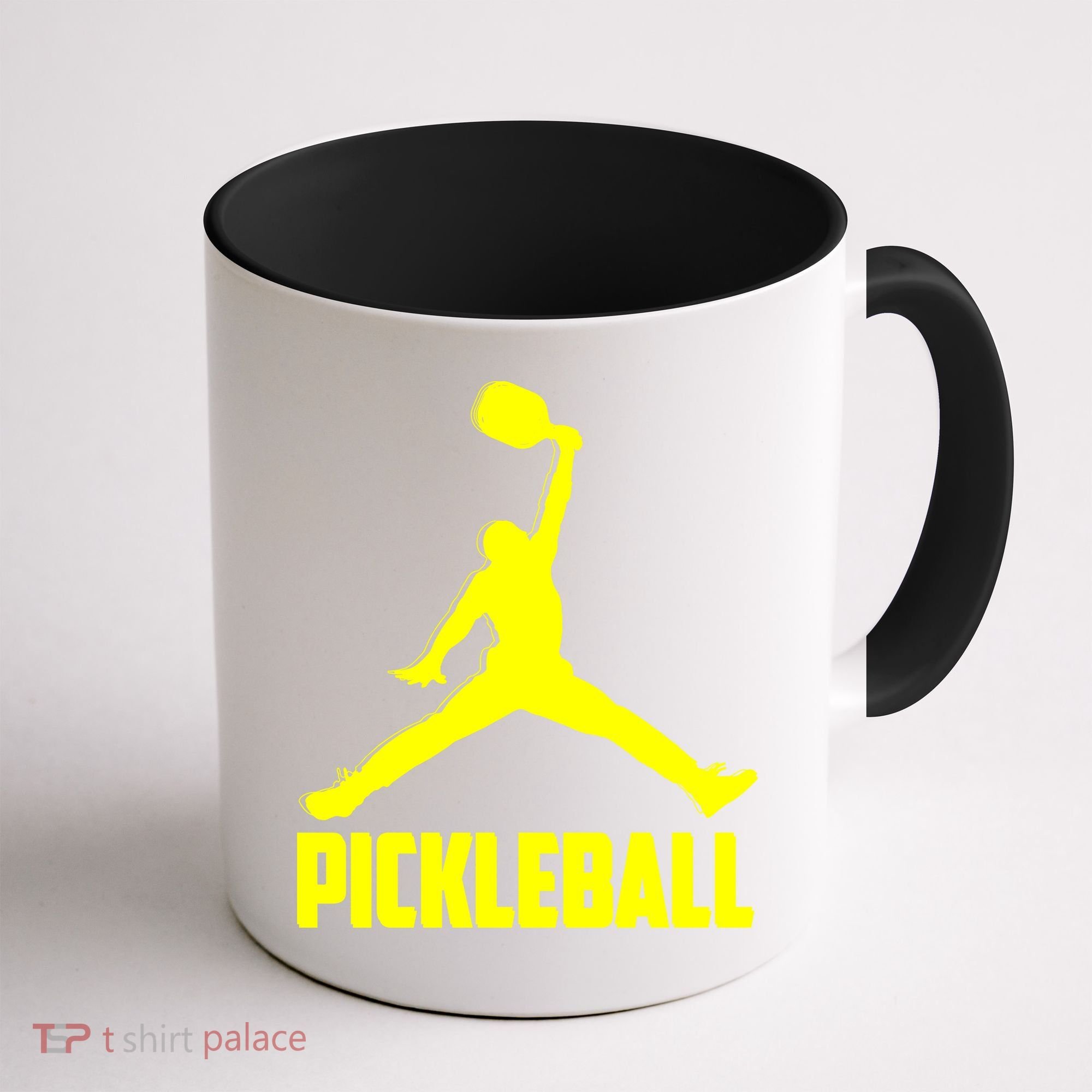 Yellow Pickleball Sports Logo Coffee Mug