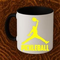 Yellow Pickleball Sports Logo Coffee Mug thumb 2