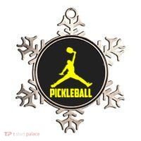 Yellow Pickleball Sports Logo Ornament thumb 0