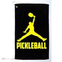 Yellow Pickleball Sports Logo Golf Towel thumb 0