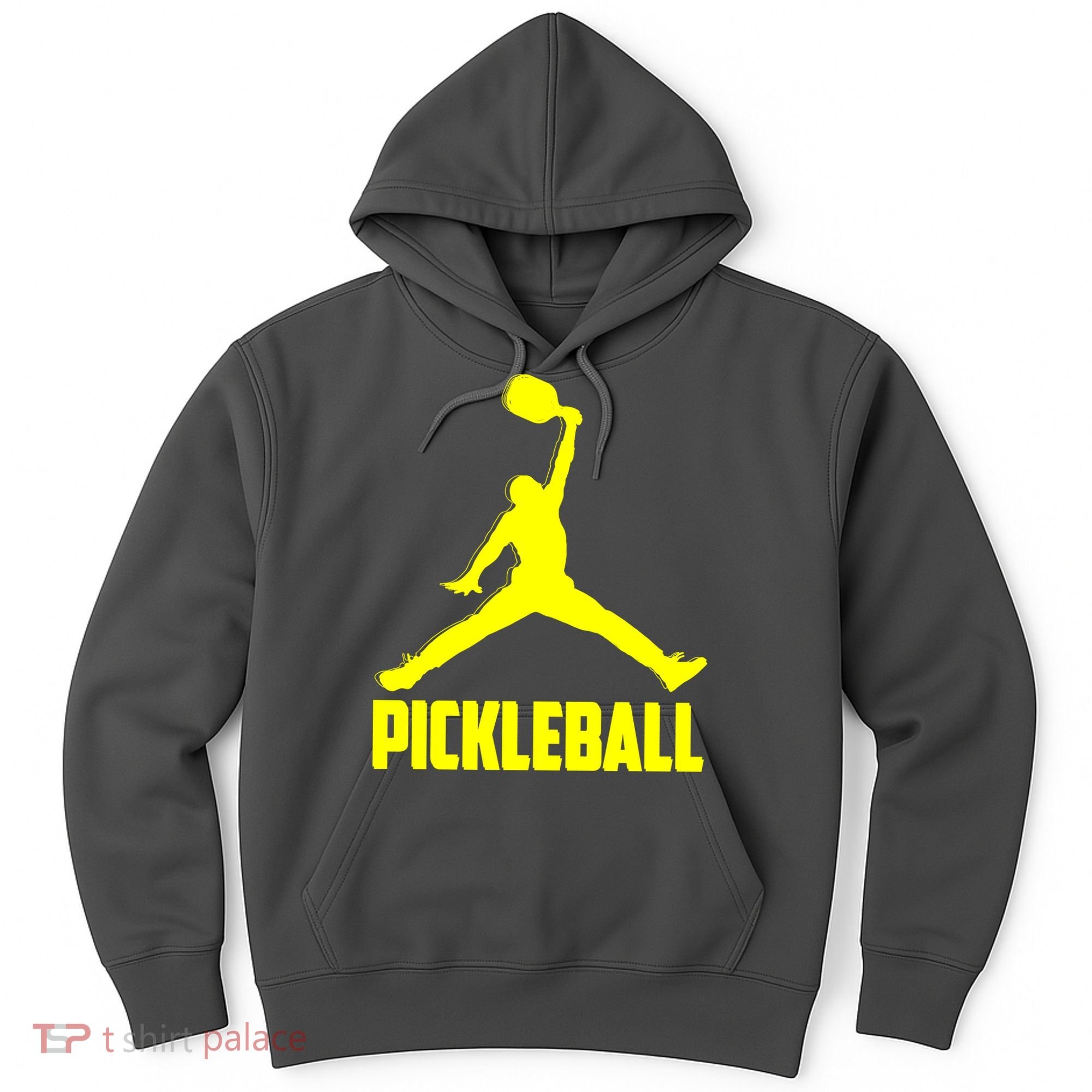 Yellow Pickleball Sports Logo Hoodie