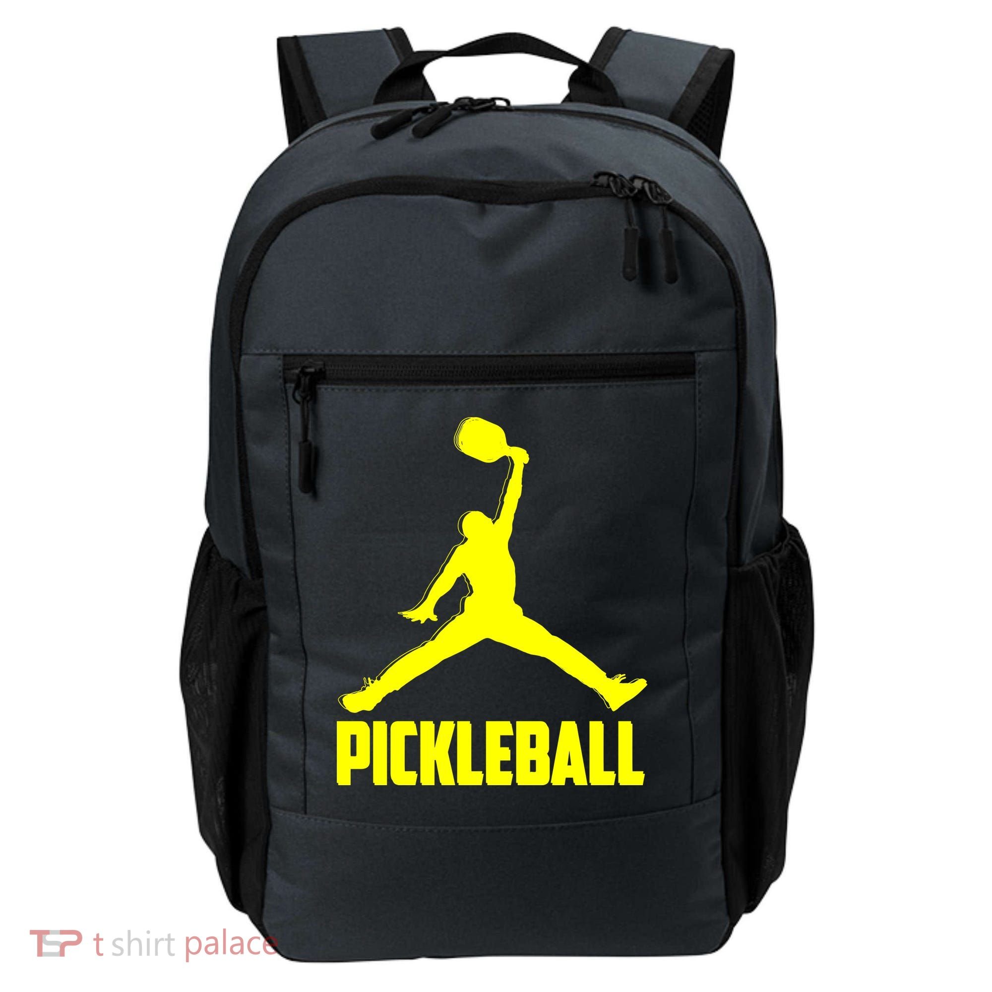 Yellow Pickleball Sports Logo Backpack