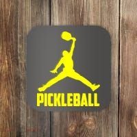 Yellow Pickleball Sports Logo Coaster thumb 0