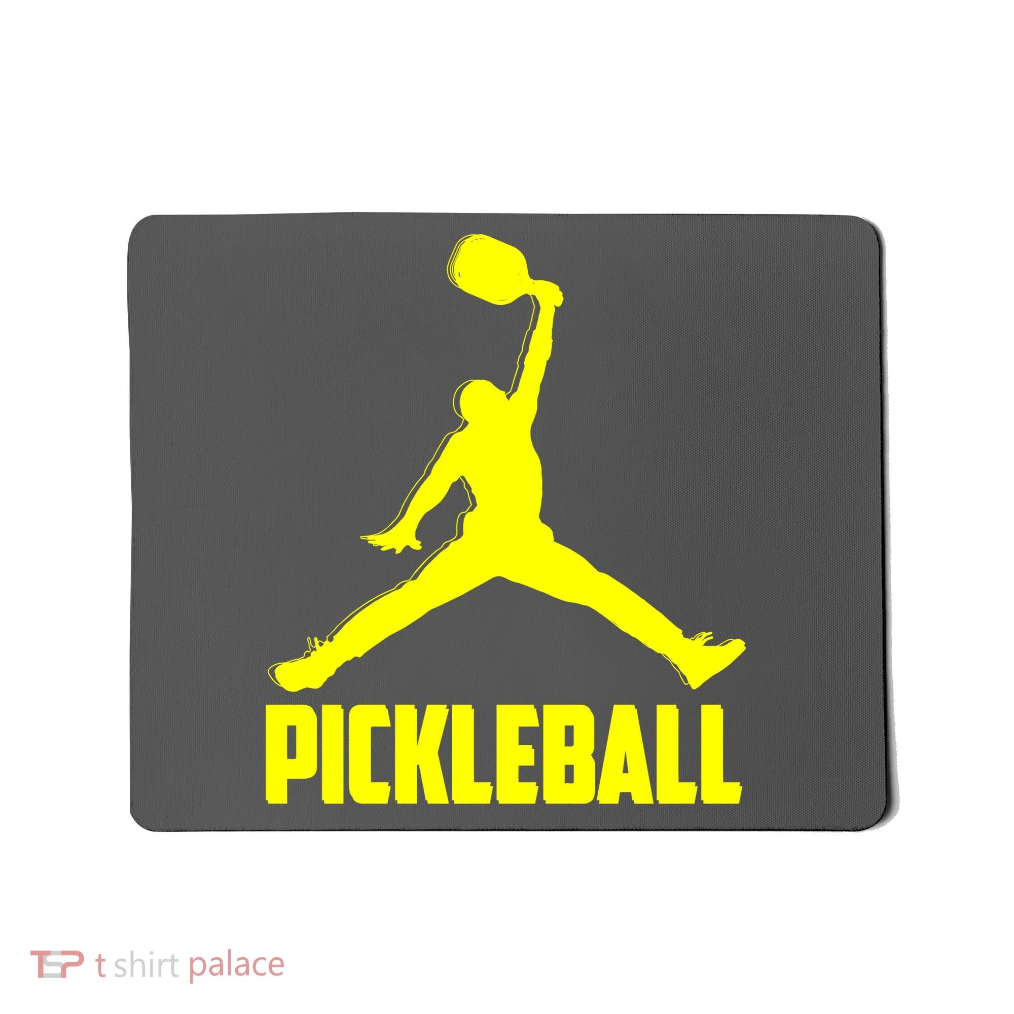 Yellow Pickleball Sports Logo Mousepad