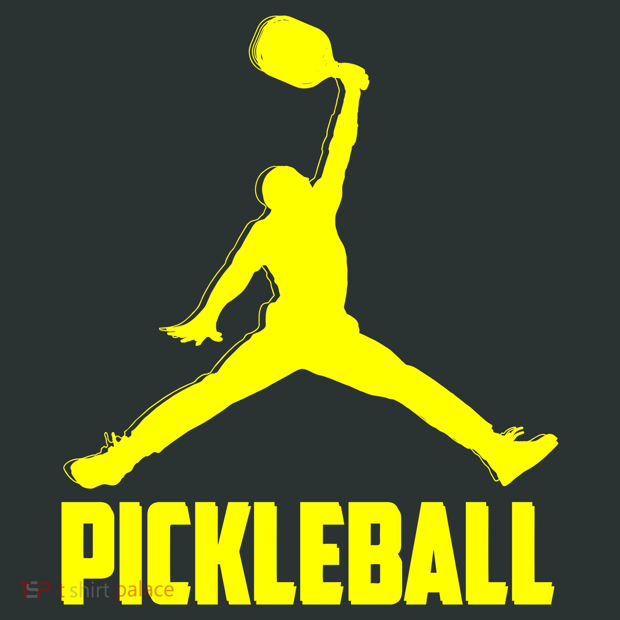 Yellow Pickleball Sports Logo Mousepad