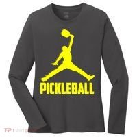 Yellow Pickleball Sports Logo Women's Long Sleeve Shirt thumb 0