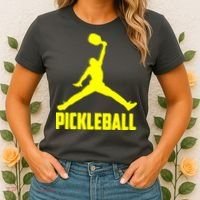 Yellow Pickleball Sports Logo Women's T-Shirt thumb 2