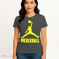 Yellow Pickleball Sports Logo Women's T-Shirt thumb 4