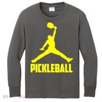 Yellow Pickleball Sports Logo Kids Long Sleeve Shirt thumb 0