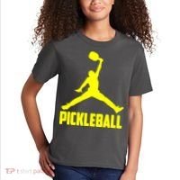 Yellow Pickleball Sports Logo Kids T-Shirt thumb 2