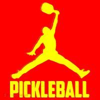 Yellow Pickleball Sports Logo Santa Hat thumb 1