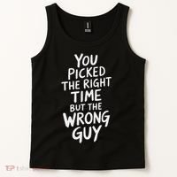 You Picked The Right Time But Wrong Guy Trending Saying Tank Top thumb 2