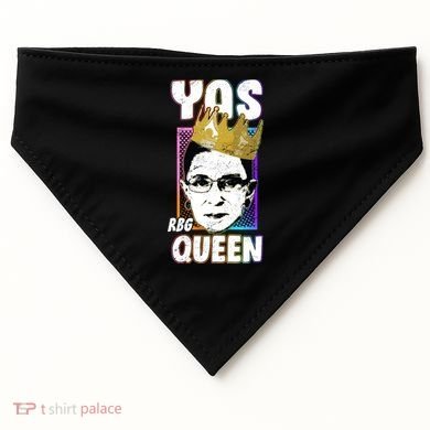 Yas Queen Rbg Ruth Bader Ginsberg USA-Made Doggie Bandana