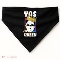 Yas Queen Rbg Ruth Bader Ginsberg USA-Made Doggie Bandana thumb 0